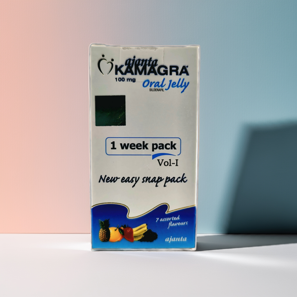 Original Kamagra  Flavored  Jelly 100mg Silden@fil | 7 Sachets