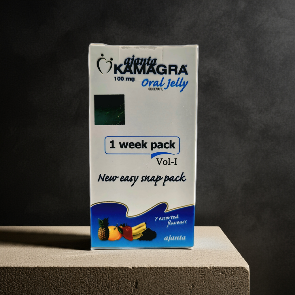 Original Kamagra  Flavored  Jelly 100mg Silden@fil | 7 Sachets